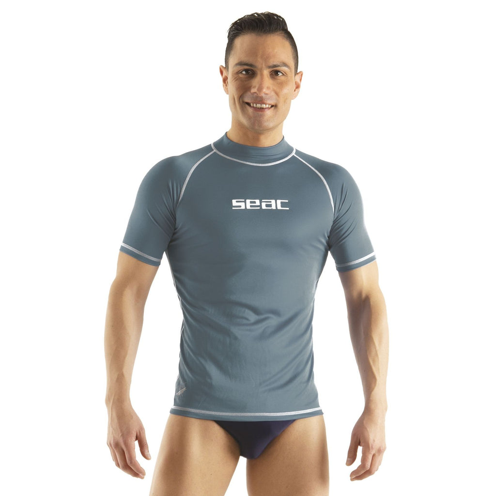 Rash Guard T-Sun Short Uomo Grigio XL Seac 155-35-L