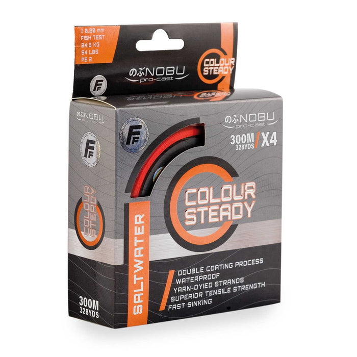 Fishing Line Nobu Colour Steady Saltwater Braid 300m 0,40 Fishing Ferrari 3018040