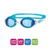 Occhialini da nuoto Otter Trasparenti-Aqua Lenti Tinte-Blu Zoggs 461023CLAQTBL