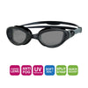 Occhialini da nuoto Phantom 2.0 Nero-Grigio Lenti Fumè Tinte Zoggs 461031BKGYTSM