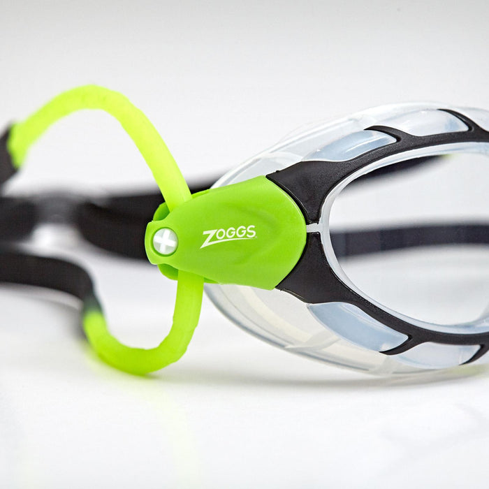 Occhialini da nuoto Predator Nero-Verde-Trasparenti Regular Zoggs 461037BKGNCLRR