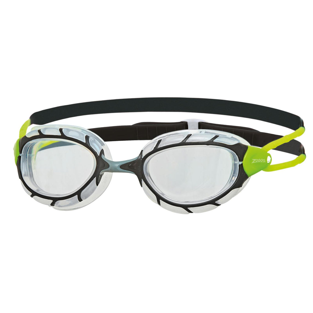 Occhialini da nuoto Predator Nero-Verde-Trasparenti Piccolo Zoggs 461037BKGNCLRS