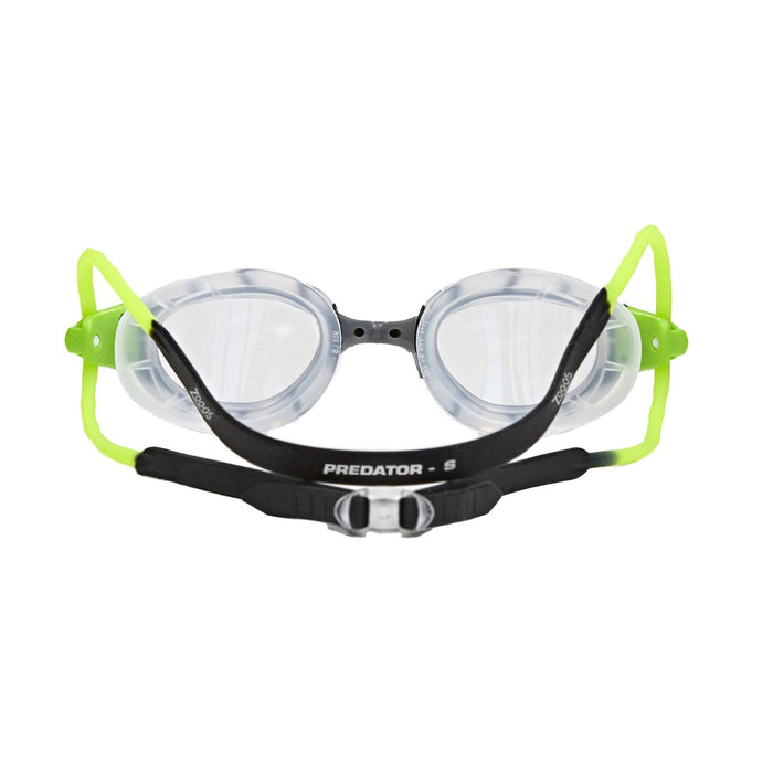 Occhialini da nuoto Predator Nero-Verde-Trasparenti Piccolo Zoggs 461037BKGNCLRS