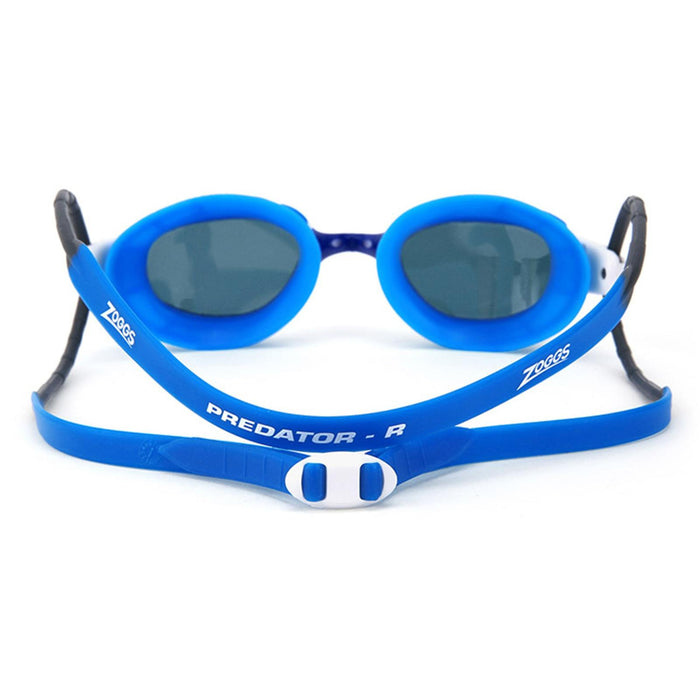 Occhialini da nuoto Predator Blu-Bianco Tinti-Smoke Lenti Piccolo Zoggs 461037BLWHTSMS