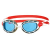 Occhialini da nuoto Predator Bianco-Rosso Tinti-Blu Lenti Regular Zoggs 461037WHRDTBLR