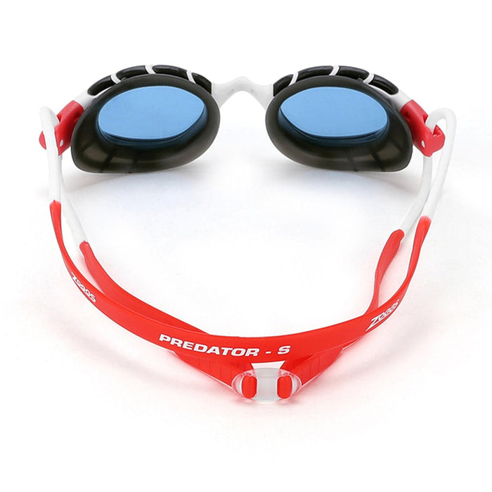 Occhialini da nuoto Predator Bianco-Rosso Tinti-Blu Lenti Regular Zoggs 461037WHRDTBLR