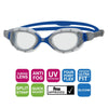 Occhialini da nuoto Predator Flex Grigio-Blu-Trasparenti Piccolo Zoggs 461041GYBLCLRS