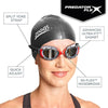 Occhialini da nuoto Predator Flex Polarizzati Nero-Rosso-Smoke Piccolo Zoggs 461043BKRDPSMS