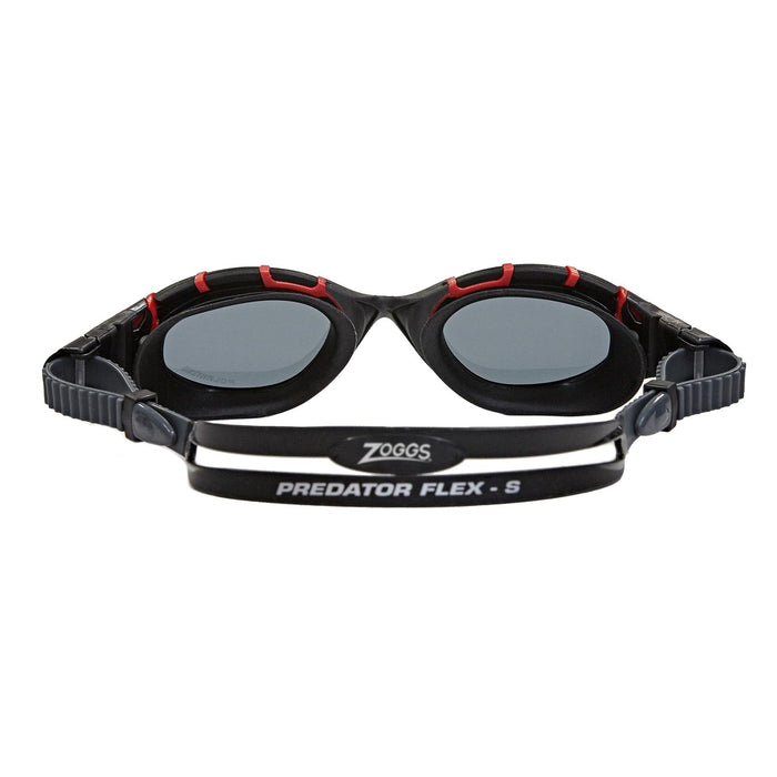 Occhialini da nuoto Predator Flex Polarizzati Nero-Rosso-Smoke Piccolo Zoggs 461043BKRDPSMS