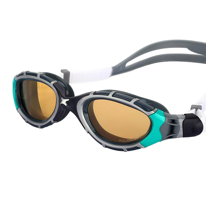 Occhialini da nuoto Predator Flex Polarizzati Ultra Nero-Verde Regular Zoggs 461046BKGNPCPR