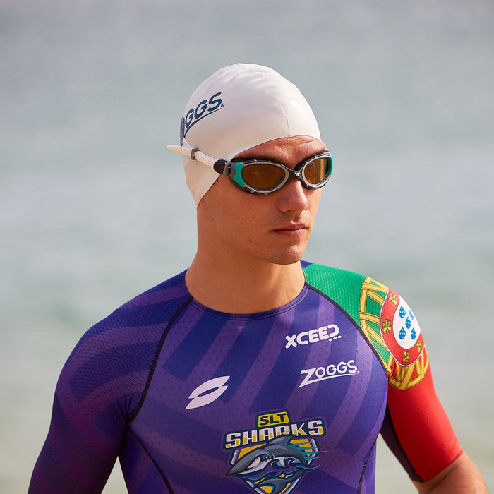 Occhialini da nuoto Predator Flex Polarizzati Ultra Nero-Verde Piccolo Zoggs 461046BKGNPCPS