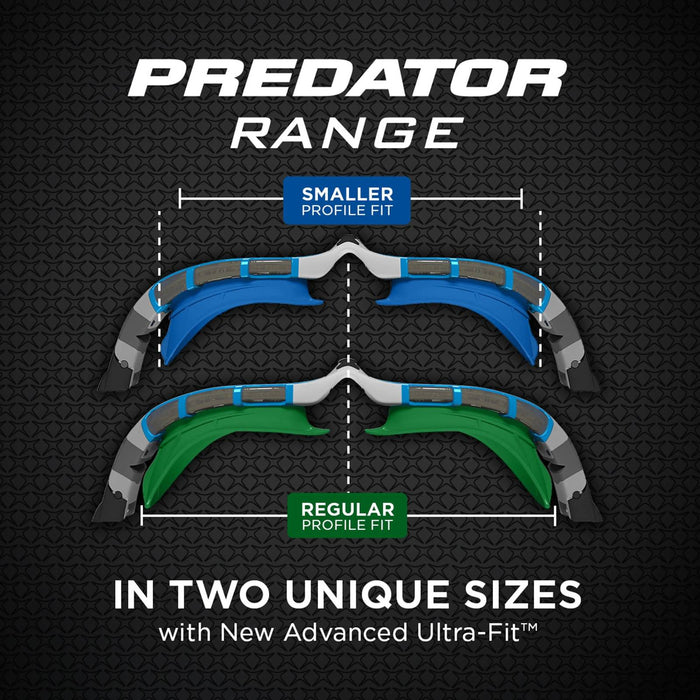 Occhialini da nuoto Predator Flex Polarizzati Ultra Blu-Grigio Piccolo Zoggs 461046BLGYPCPS