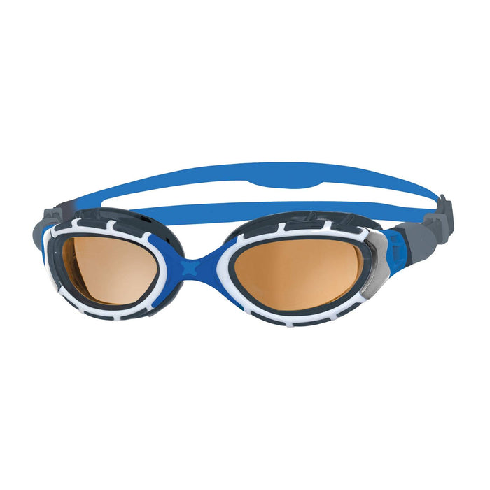 Occhialini da nuoto Predator Flex Polarizzati Ultra Blu-Grigio Piccolo Zoggs 461046BLGYPCPS