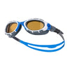 Occhialini da nuoto Predator Flex Polarizzati Ultra Blu-Grigio Piccolo Zoggs 461046BLGYPCPS