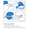 Occhialini da nuoto Predator Flex Titanio Blu Specchiato-Blu Lenti Piccolo Zoggs 461054BLBLMBLS