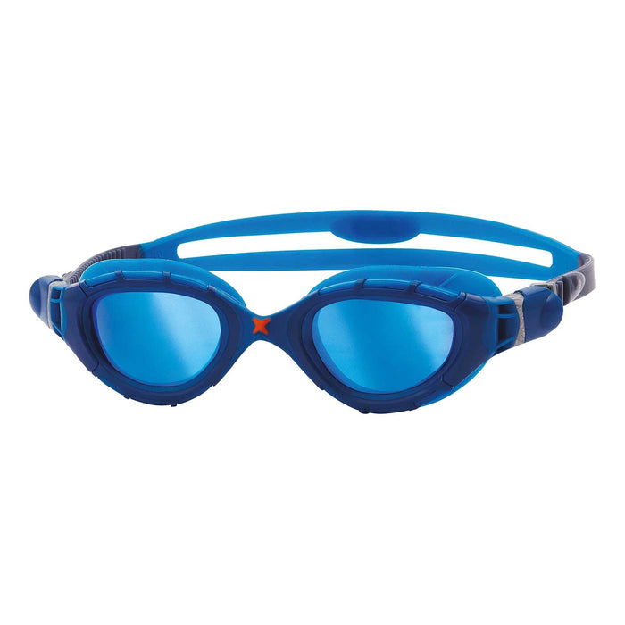 Occhialini da nuoto Predator Flex Titanio Blu Specchiato-Blu Lenti Piccolo Zoggs 461054BLBLMBLS