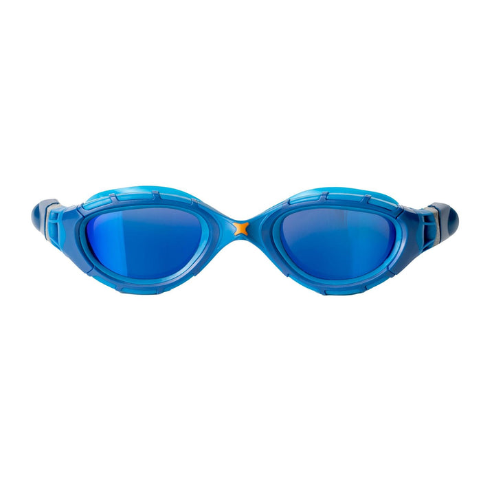 Occhialini da nuoto Predator Flex Titanio Blu Specchiato-Blu Lenti Piccolo Zoggs 461054BLBLMBLS