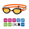 Occhialini da nuoto Predator Flex Titanio Grigio-Nero Specchiato-Arancione Lenti Regular Zoggs 461054GYBKMO