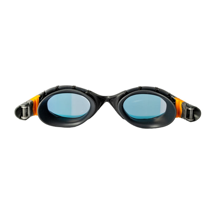 Occhialini da nuoto Predator Flex Titanio Grigio-Nero Specchiato-Arancione Lenti Piccolo Zoggs 461054GYBKMORS