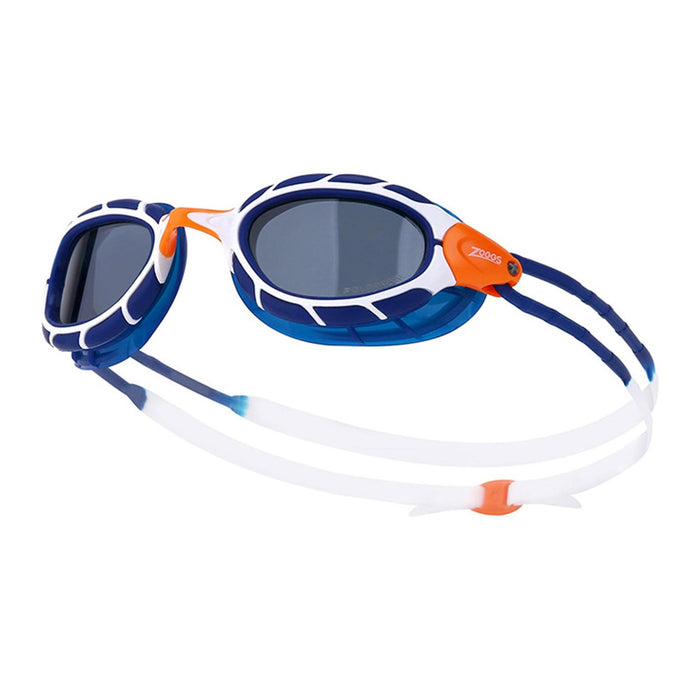 Occhialini da nuoto Predator Polarizzati Blu-Bianco-Smoke Regular Zoggs 461060BLWHPSMR