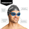 Occhialini da nuoto Predator Polarizzati Blu-Bianco-Smoke Piccolo Zoggs 461060BLWHPSMS