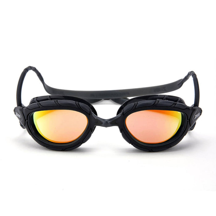 Occhialini da nuoto Predator Titanio Grigio-Nero Specchiato-Arancione Lenti Regular Zoggs 461065GYBKMORR