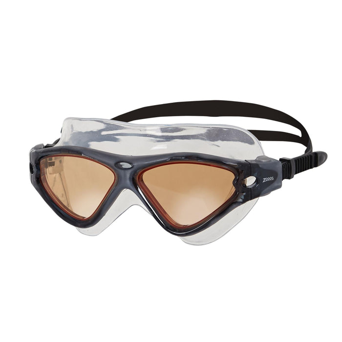 Maschera da nuoto tri vision grigio-nero lenti tonalità rame Zoggs 461075GYBKTCP