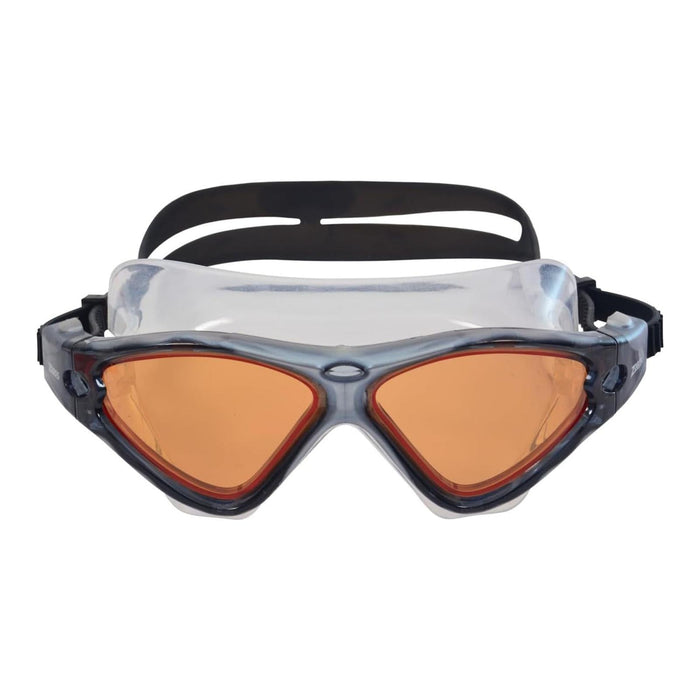 Maschera da nuoto tri vision grigio-nero lenti tonalità rame Zoggs 461075GYBKTCP