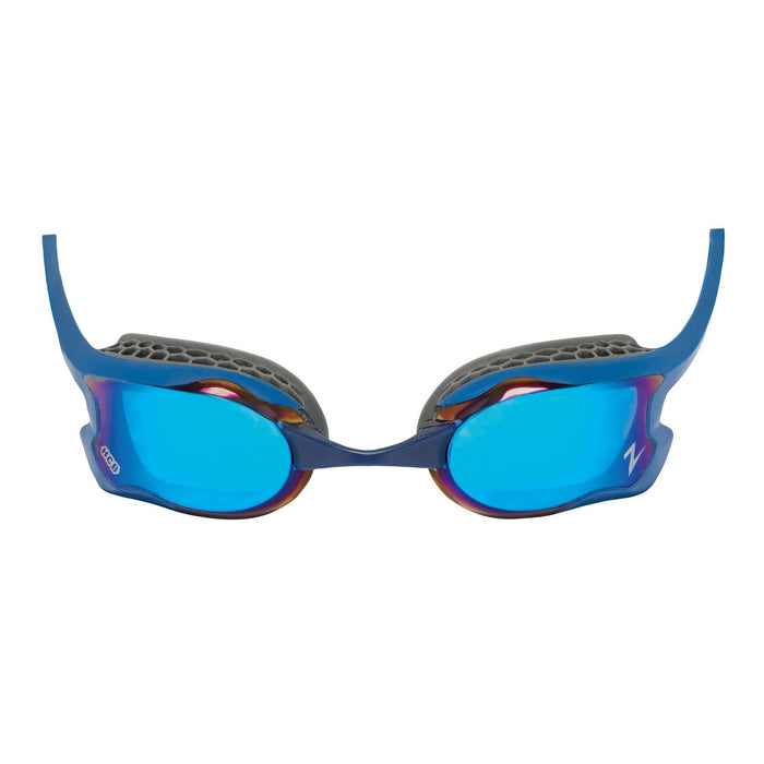 Occhialini da nuoto Raptor Hcb Titanio Blu-Grigio Specchiato-Dark-Blu Lenti Zoggs 461085BLGYMDB