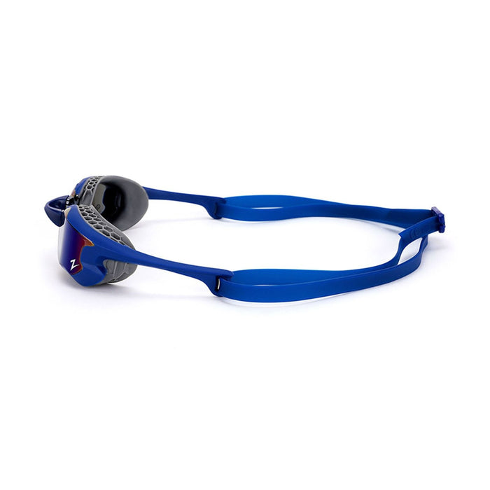 Occhialini da nuoto Raptor Hcb Titanio Blu-Grigio Specchiato-Dark-Blu Lenti Zoggs 461085BLGYMDB