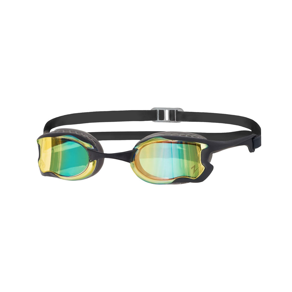 Occhialini da nuoto Raptor Hcb Titanio Grigio-Nero Specchiato-Blu Lenti Zoggs 461085GYBKMBL