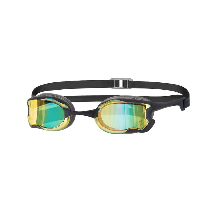 Occhialini da nuoto Raptor Hcb Titanio Grigio-Nero Specchiato-Blu Lenti Zoggs 461085GYBKMBL