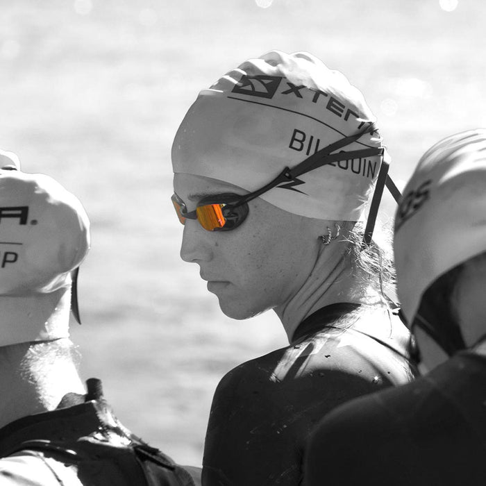 Occhialini da nuoto Raptor Hcb Titanio Grigio-Nero Specchiato-Rosso Lenti Zoggs 461085GYBKMRD