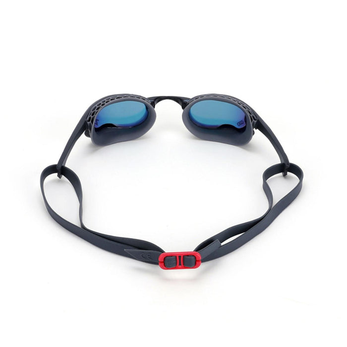 Occhialini da nuoto Raptor Hcb Titanio Grigio-Nero Specchiato-Rosso Lenti Zoggs 461085GYBKMRD