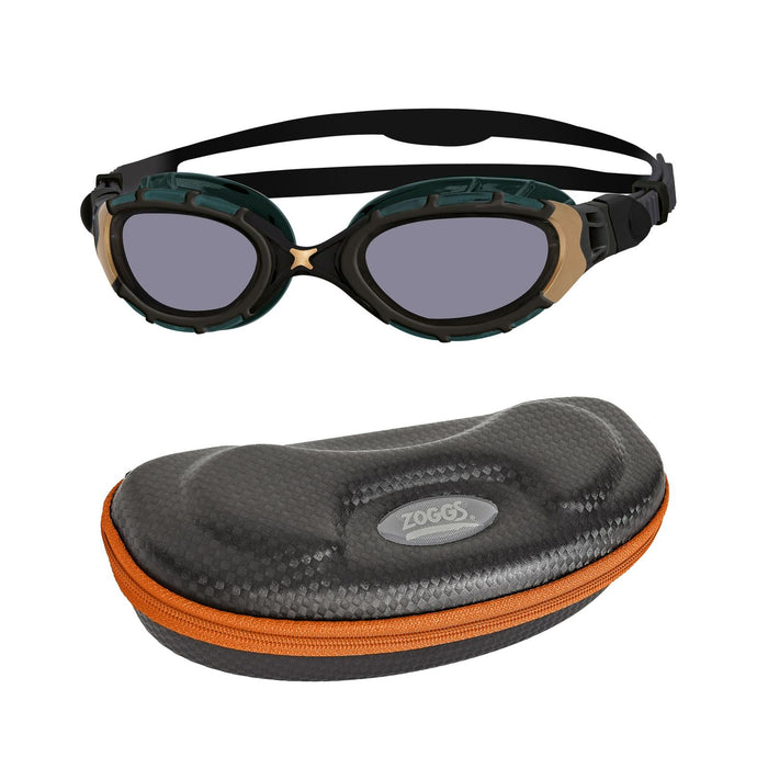 Maschere da nuoto Predator Flex Titanio Reactor Nero-Oro Small Zoggs 461089BKGORTIS