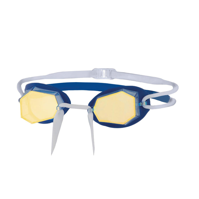Occhialini da nuoto Diamond Titanio-Blu-Bianco Specchiato Oro Lenti Zoggs 461090BLWHMGD