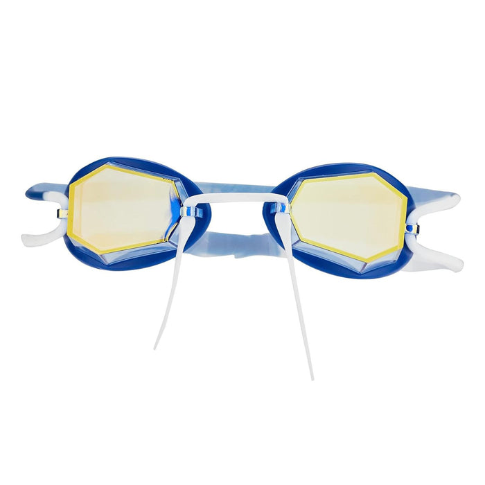 Occhialini da nuoto Diamond Titanio-Blu-Bianco Specchiato Oro Lenti Zoggs 461090BLWHMGD