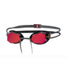Occhialini da nuoto Diamond Titanio-Grigio-Nero Specchiato Rosso Lenti Zoggs 461090GYBKMRD