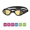 Occhialini da nuoto Tiger Lsr+ Titanio Nero-Grigio Lenti Specchiate-Oro Regolari Zoggs 461092BKGYMGDR