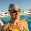 Occhialini da nuoto Tiger Lsr+ Titanio Nero-Grigio Lenti Specchiate-Rosse Regolari Zoggs 461092BKGYMRDR
