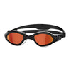 Occhialini da nuoto Tiger Lsr+ Titanio Nero-Grigio Lenti Specchiate-Rosse Piccole Zoggs 461092BKGYMRDS