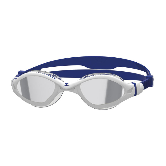 Occhialini da nuoto Tiger Lsr+ Titanio Bianco-Blu Lenti Specchiate-Fumo Piccole Zoggs 461092WHBLMSMS