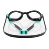 Occhialini da nuoto Tiger Lsr+ Nero-Turchese-Lenti Trasparenti Regolari Zoggs 461093BKTQCLRR