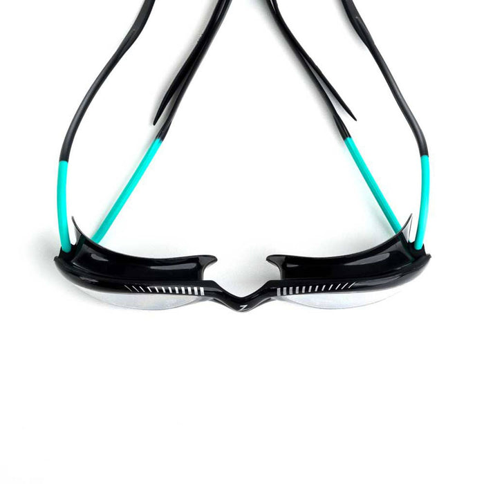 Occhialini da nuoto Tiger Lsr+ Nero-Turchese-Lenti Trasparenti Piccole Zoggs 461093BKTQCLRS