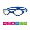 Occhialini da nuoto Tiger Lsr+ Blu-Bianco-Lenti Trasparenti Regolari Zoggs 461093BLWHCLRR