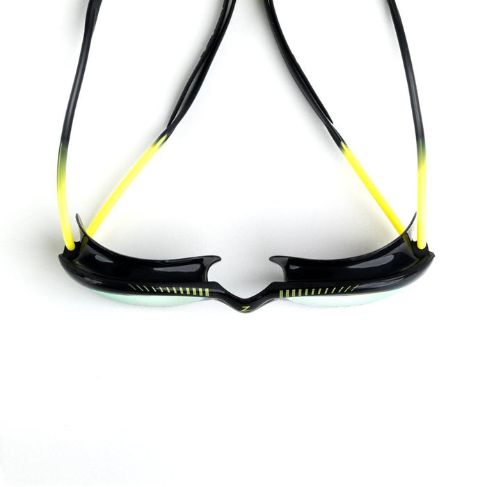 Occhialini da nuoto Tiger Titanio Nero-Giallo Lenti Specchiate-Lime Regolari Zoggs 461094BKYLMLMR