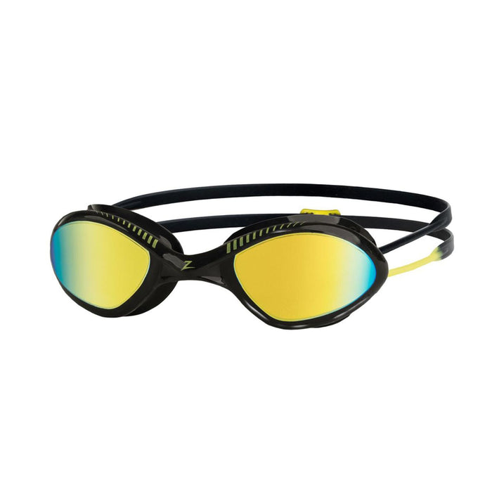 Occhialini da nuoto Tiger Titanio Nero-Giallo Lenti Specchiate-Lime Piccole Zoggs 461094BKYLMLMS