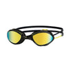 Occhialini da nuoto Tiger Titanio Nero-Giallo Lenti Specchiate-Lime Piccole Zoggs 461094BKYLMLMS