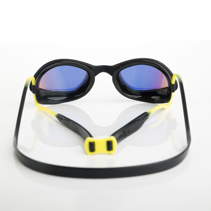 Occhialini da nuoto Tiger Titanio Nero-Giallo Lenti Specchiate-Lime Piccole Zoggs 461094BKYLMLMS