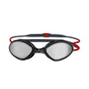 Occhialini da nuoto Tiger Titanio Grigio-Rosso Lenti Specchiate-Fumo Regolari Zoggs 461094GYRDMSMR